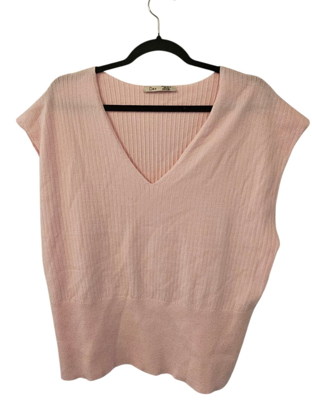 Pink Dex Women's Sleeveless V-Neck Top